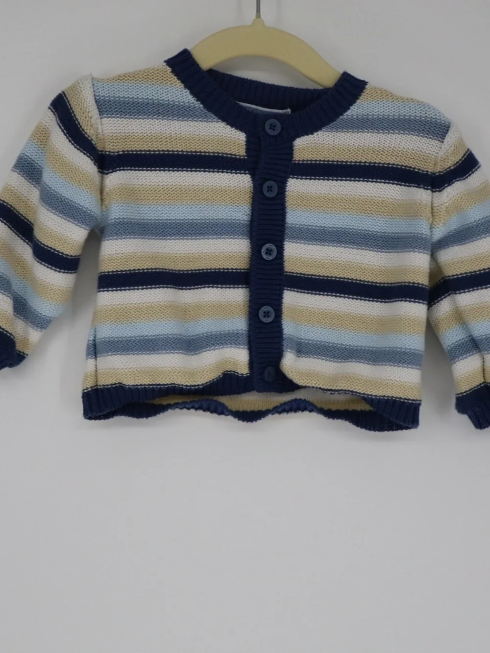 Janie and Jack Baby Striped Nautical Cardigan Sweater 3–6 Months Cotton